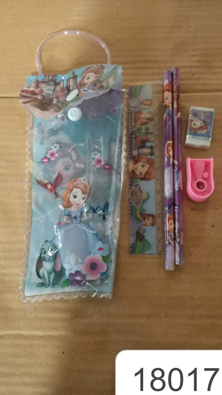 5 in 1 Mix Stationery Gift Set for Kids, Stationary Set Including 2 Pencil, Ruler, Rubber, Pencil Sharpener, School, Office Product Gift (5 Pcs Set) 5 in 1 Mix Stationery Gift Set for Kids, Stationary Set Including 2 Pencil, Ruler, Rubber, Pencil Sharpener, School, Office Product Gift (5 Pcs Set)